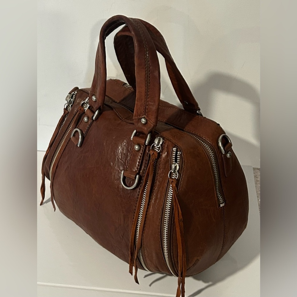 Botkier Brown Leather Satchel Structured hobo Handbag Everyday bag - Picture 6 of 14